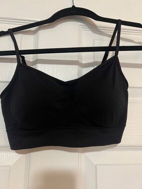 Jockey Black Seamless Bralette with Thin Straps